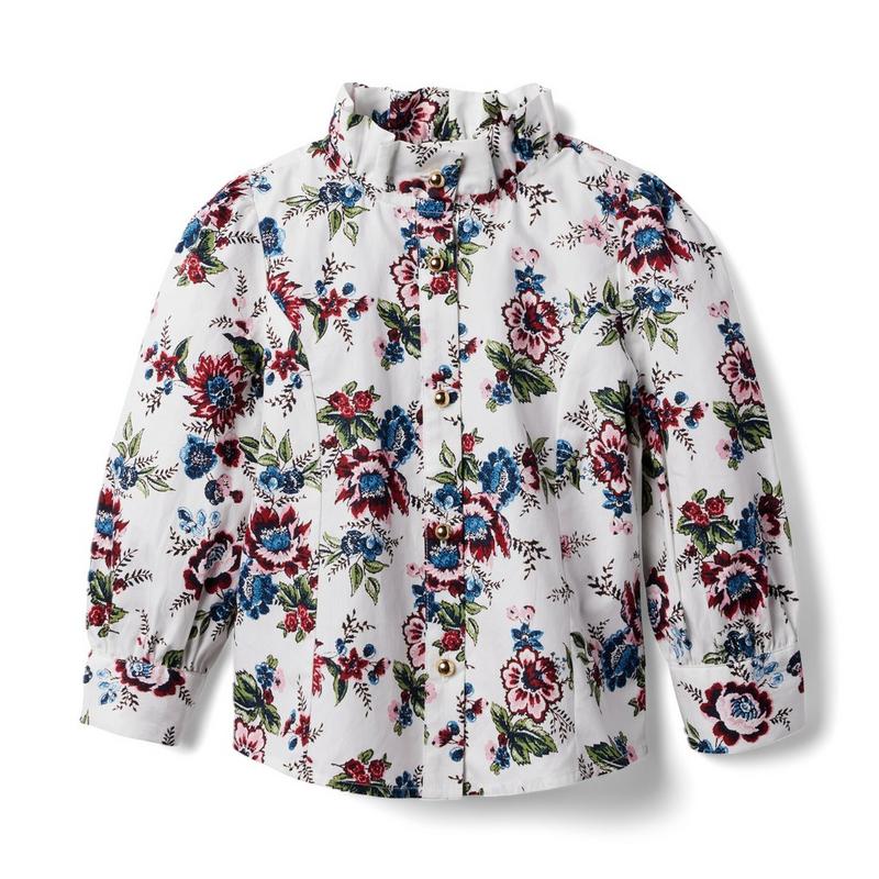 Floral Ruffle Collar Top - Janie And Jack